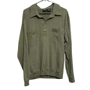 Vintage John Blair Men's Sweater Long Sleeve Pullover Collared - Size Large